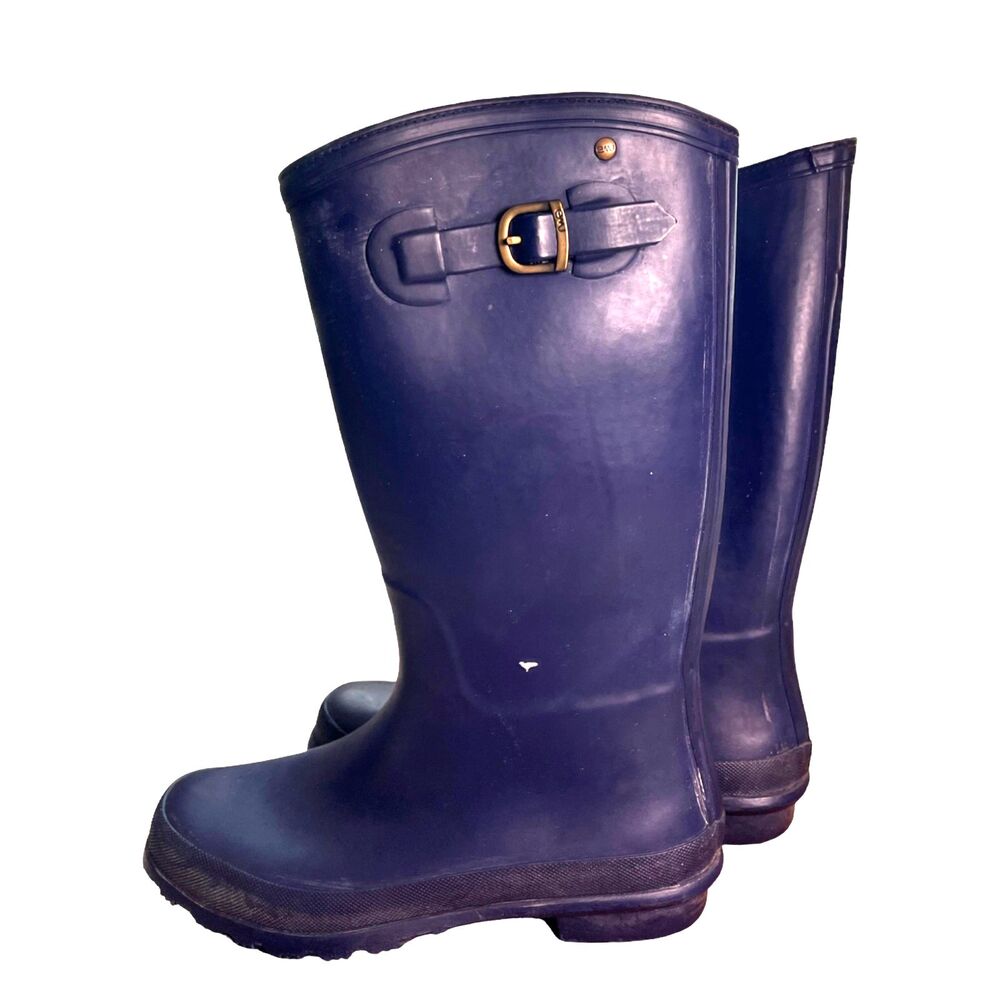 Emu Nelson W10572 Rain Boot Wellington Navy Women's Size 7
